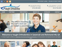 Tablet Screenshot of orthodontistinsavannah.com